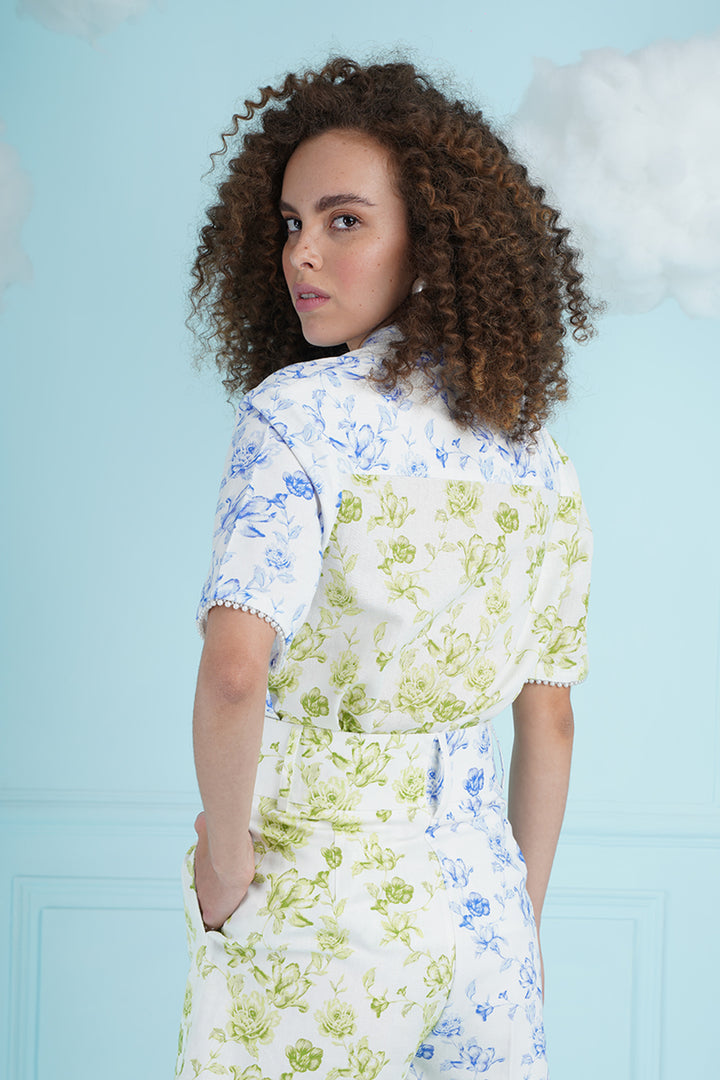 Hawai Shorts- Blue And Green