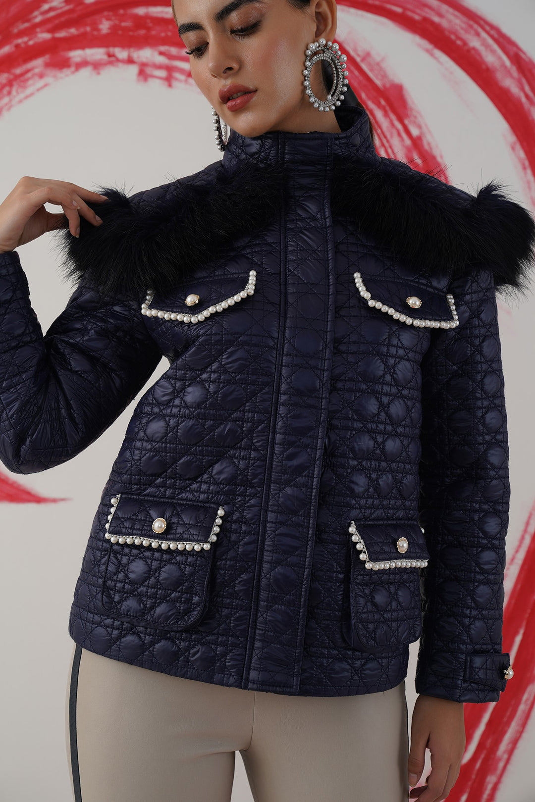 Sharing is caring jacket - navy