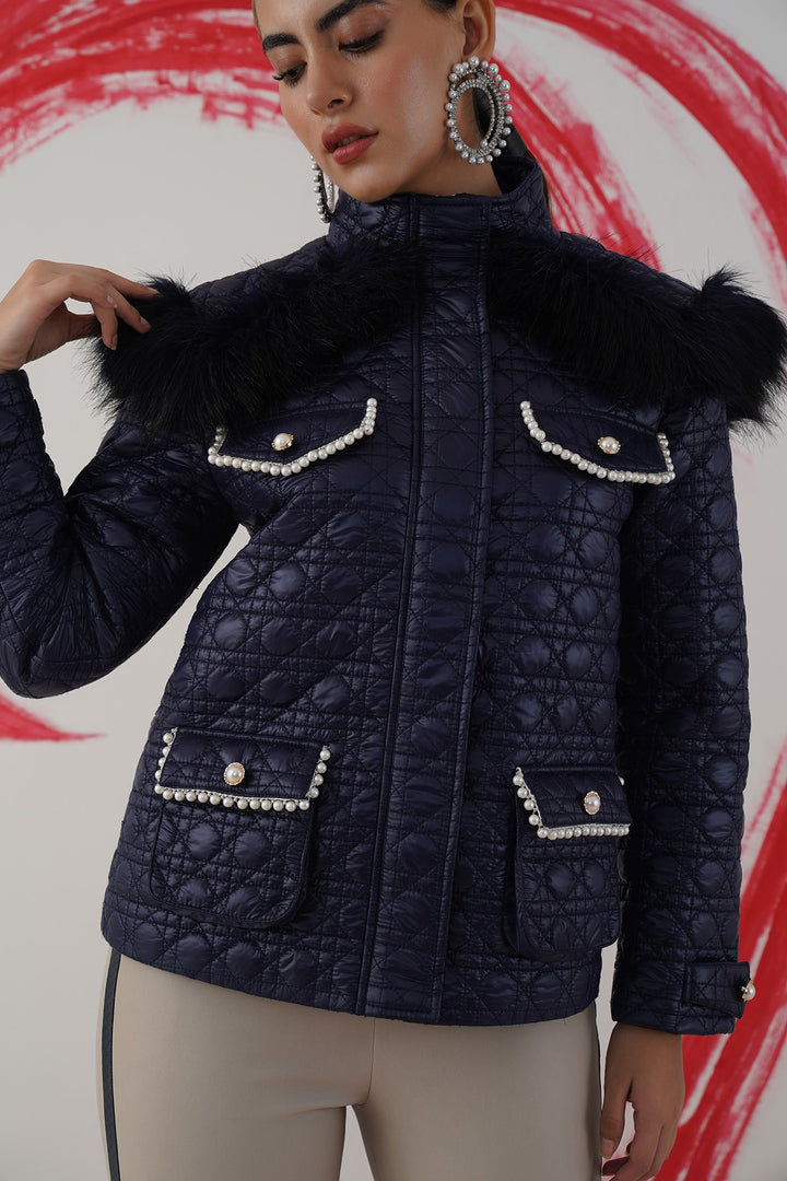 Sharing is caring jacket - navy