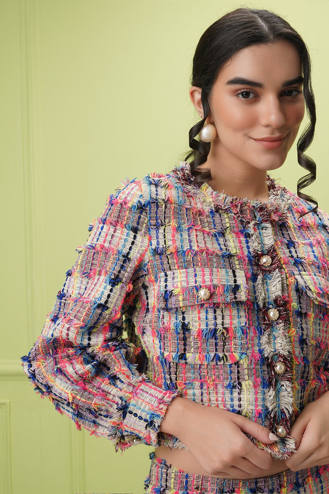 Berazari crop Jacket- multi