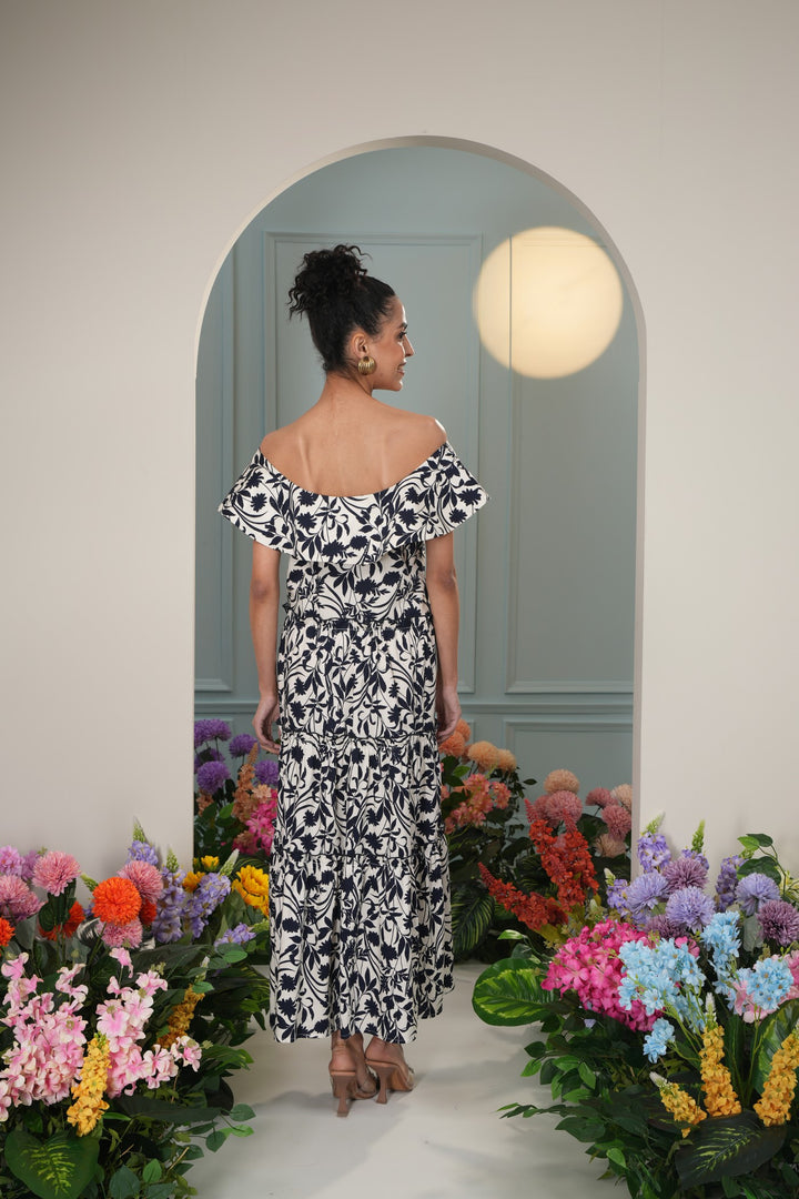 Gift Dress- Navy Flower