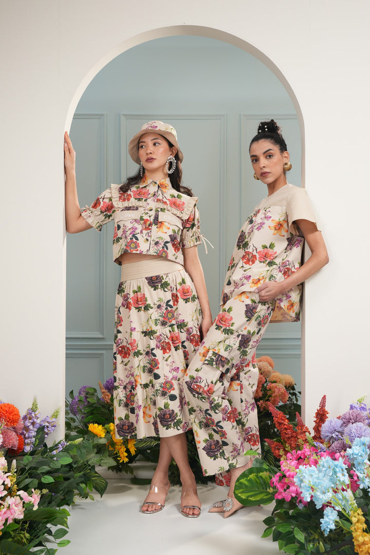 Lolita Cargo Pants - Botanical