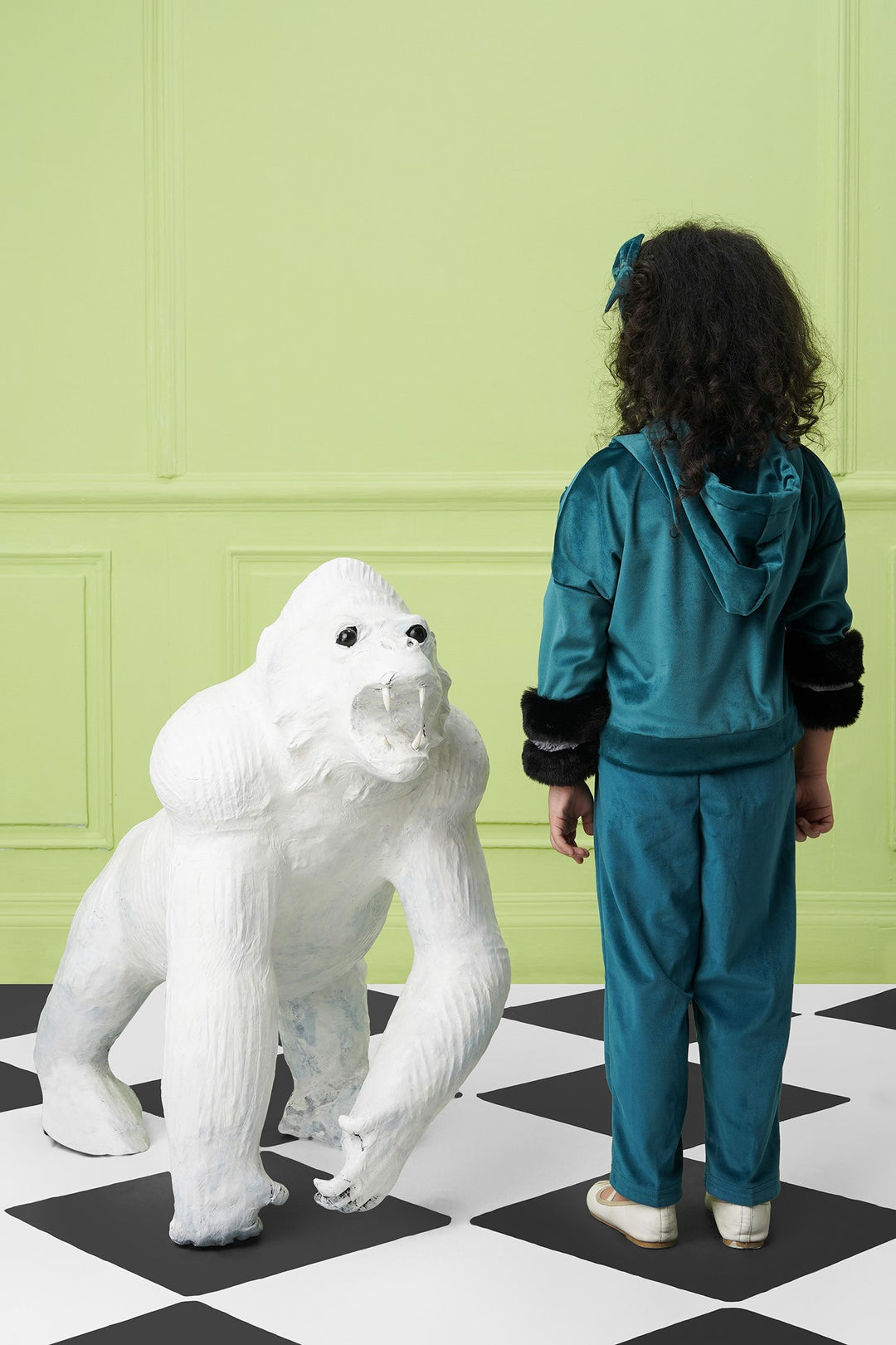 It Girl Top- Teal-Kids