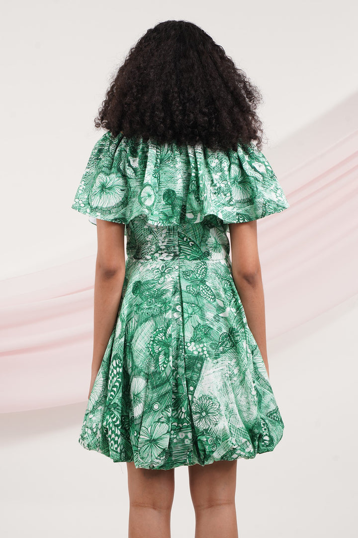 Marry Me Dress - Green Butterfly