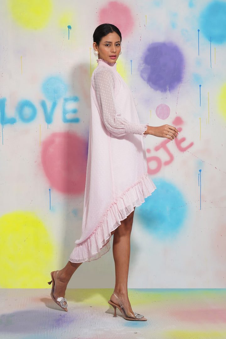 Alicia Dress - Pink Chiffon