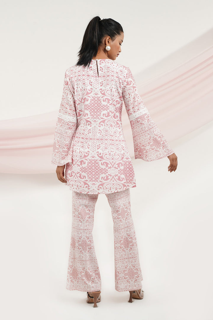 Lady Like Top- Pink Lace