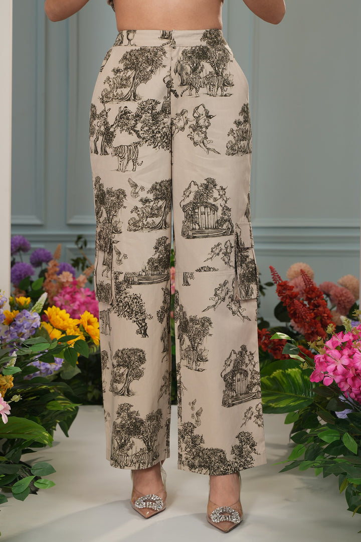 Lolita Cargo Pants - Toile Beige