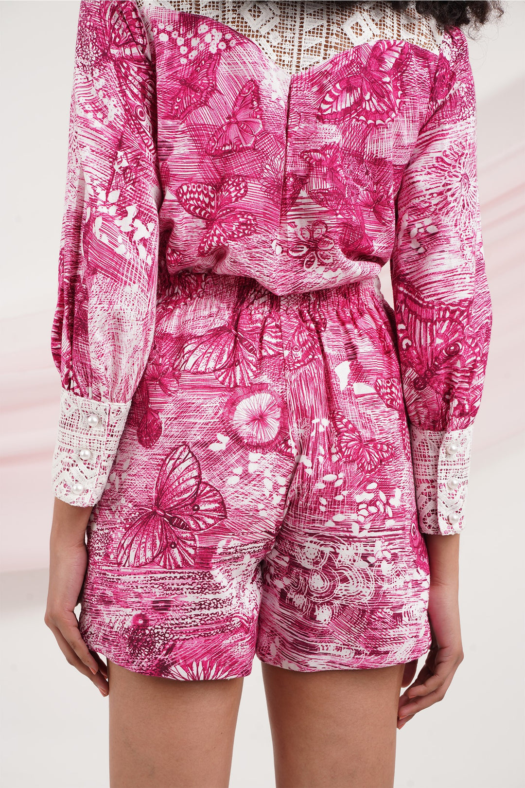 Blammy Shorts- Pink Butterflies