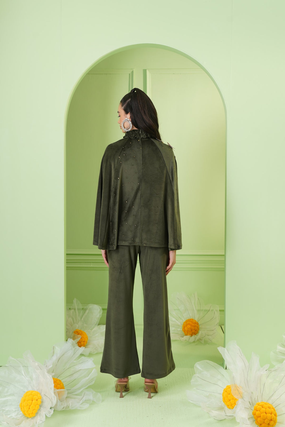 Ethi Cape - Olive Green