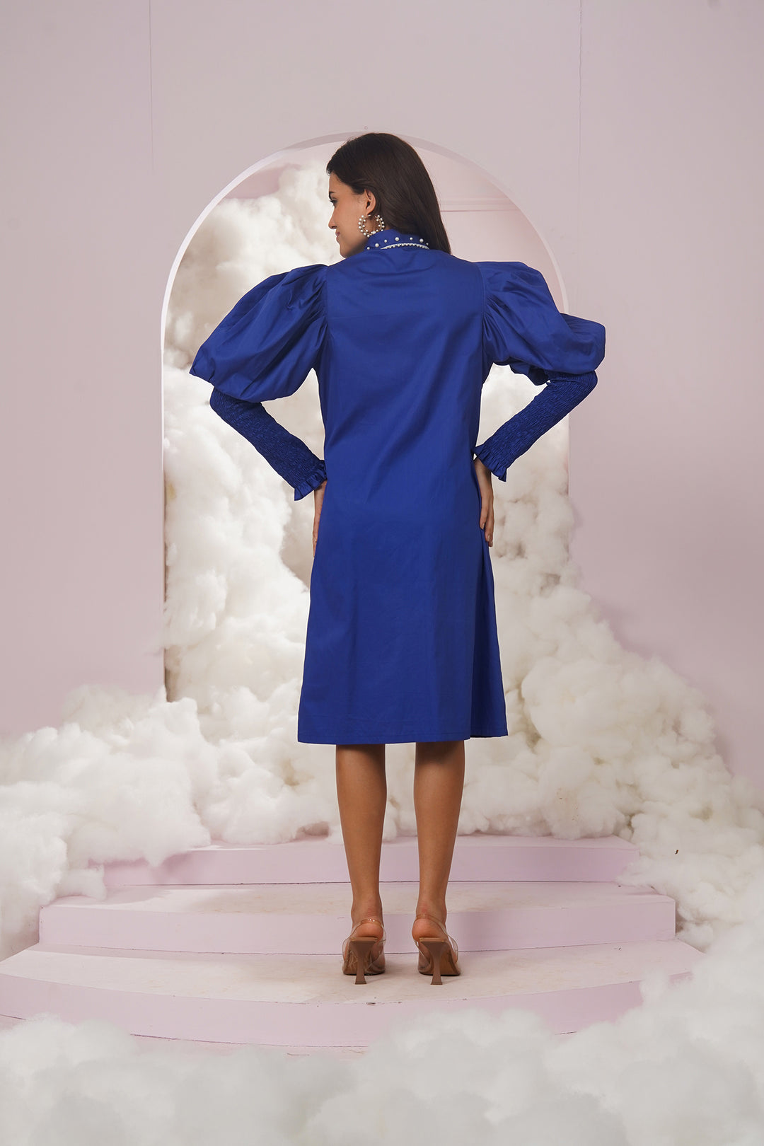 alina dress- blue