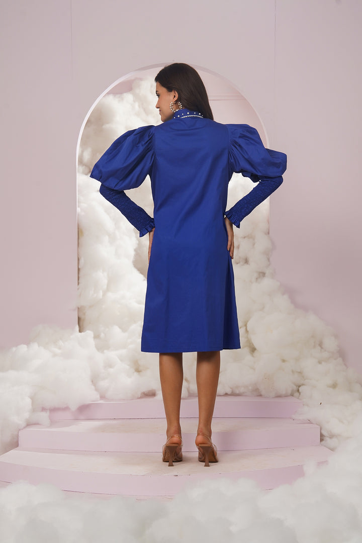 alina dress- blue