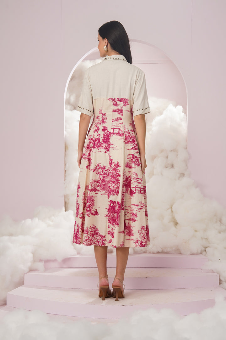 starburst dress- pink