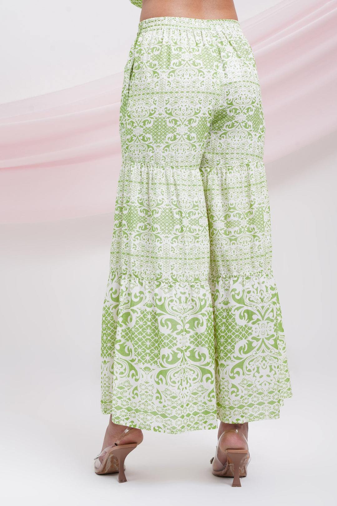 Moving On Pants-Green Lace