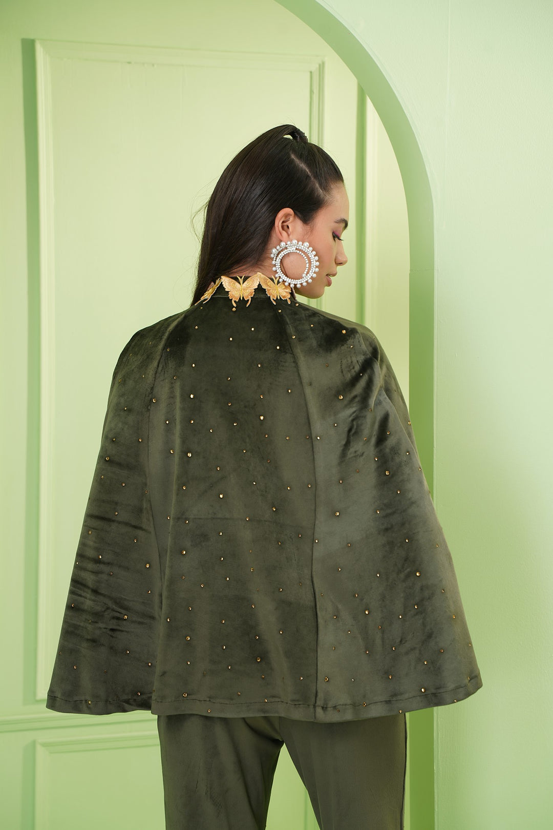 Baker Cape - Olive Green