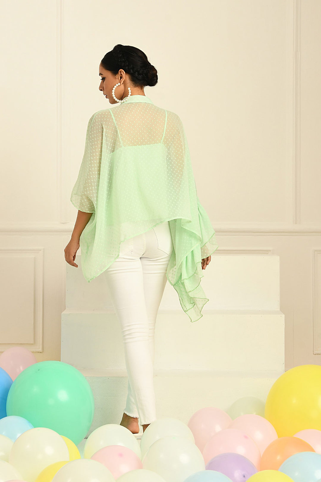 Demi Top -Lime Green