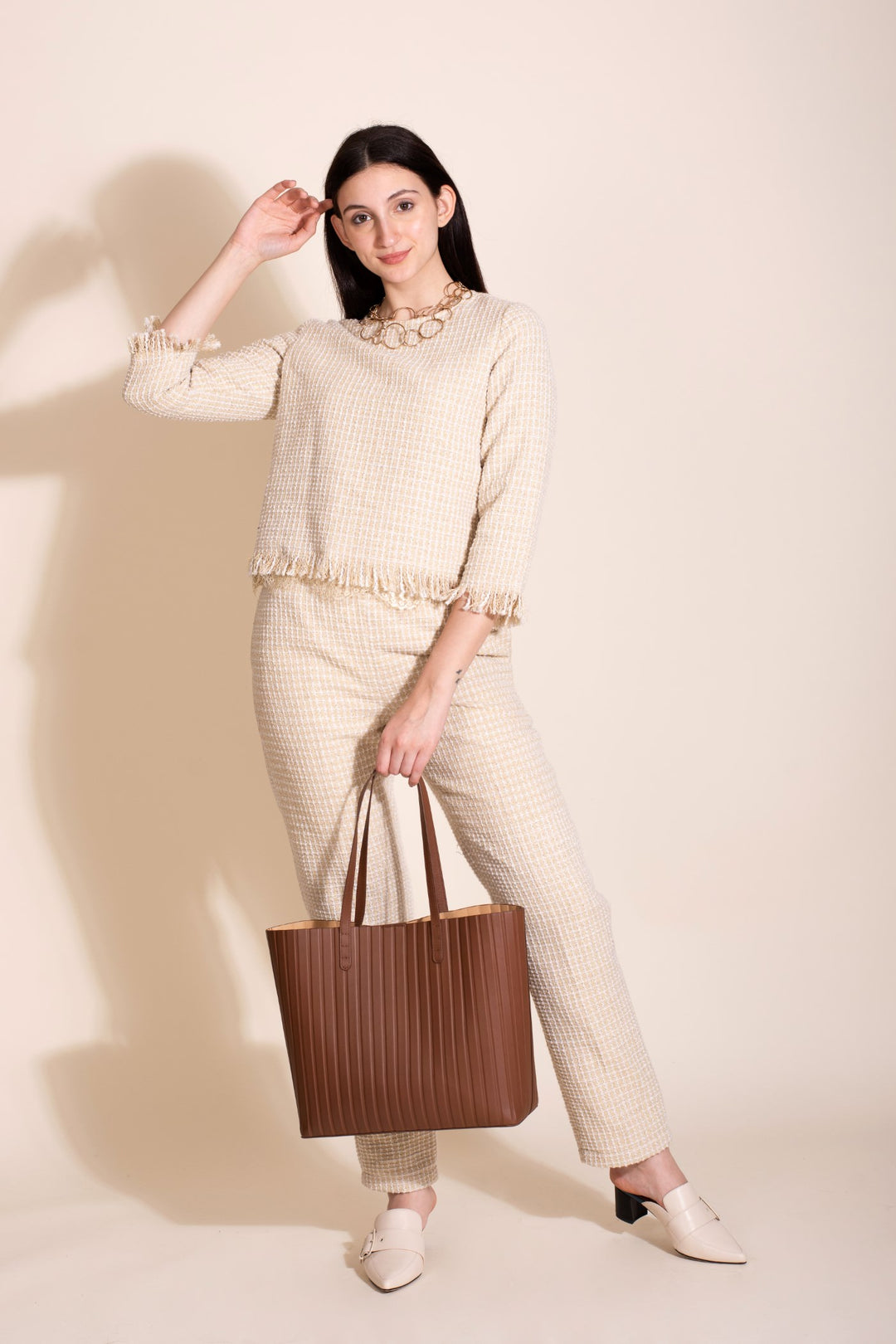 Saucilita Crop Top - Beige