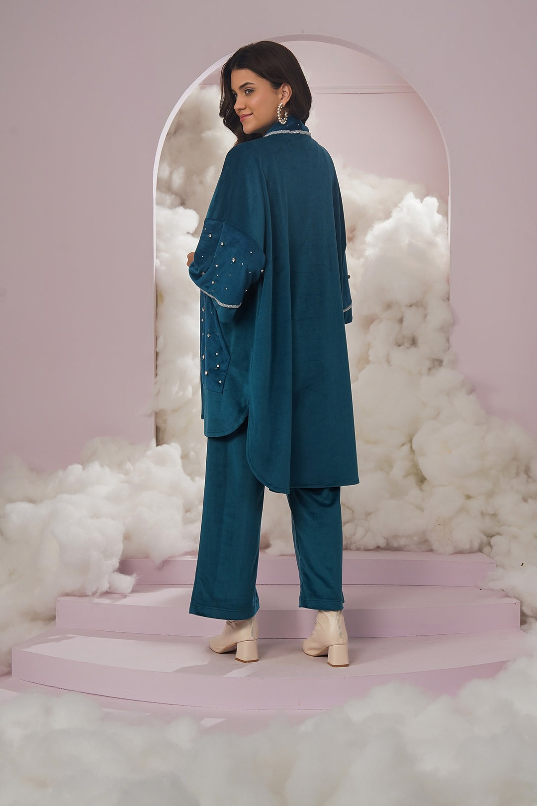 cozy up cover up- teal