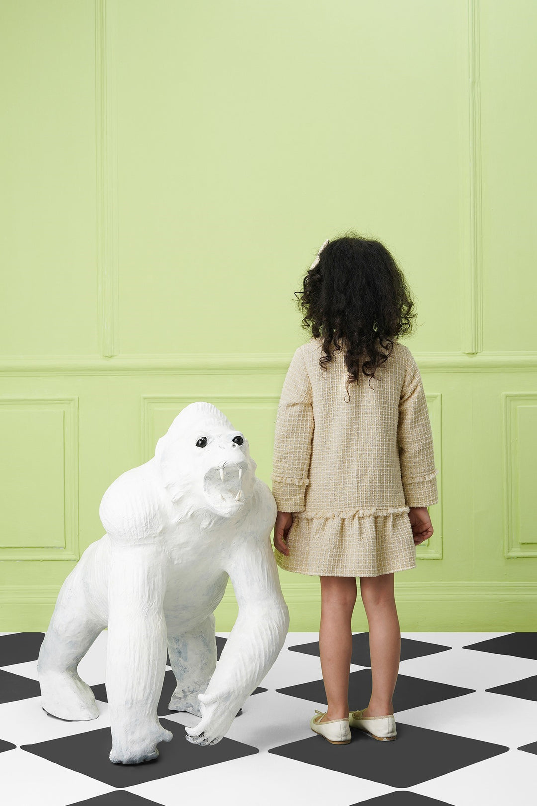 Lady Charlotte Dress - Beige- Kids