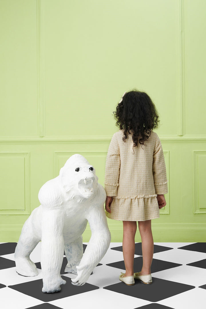 Lady Charlotte Dress - Beige- Kids