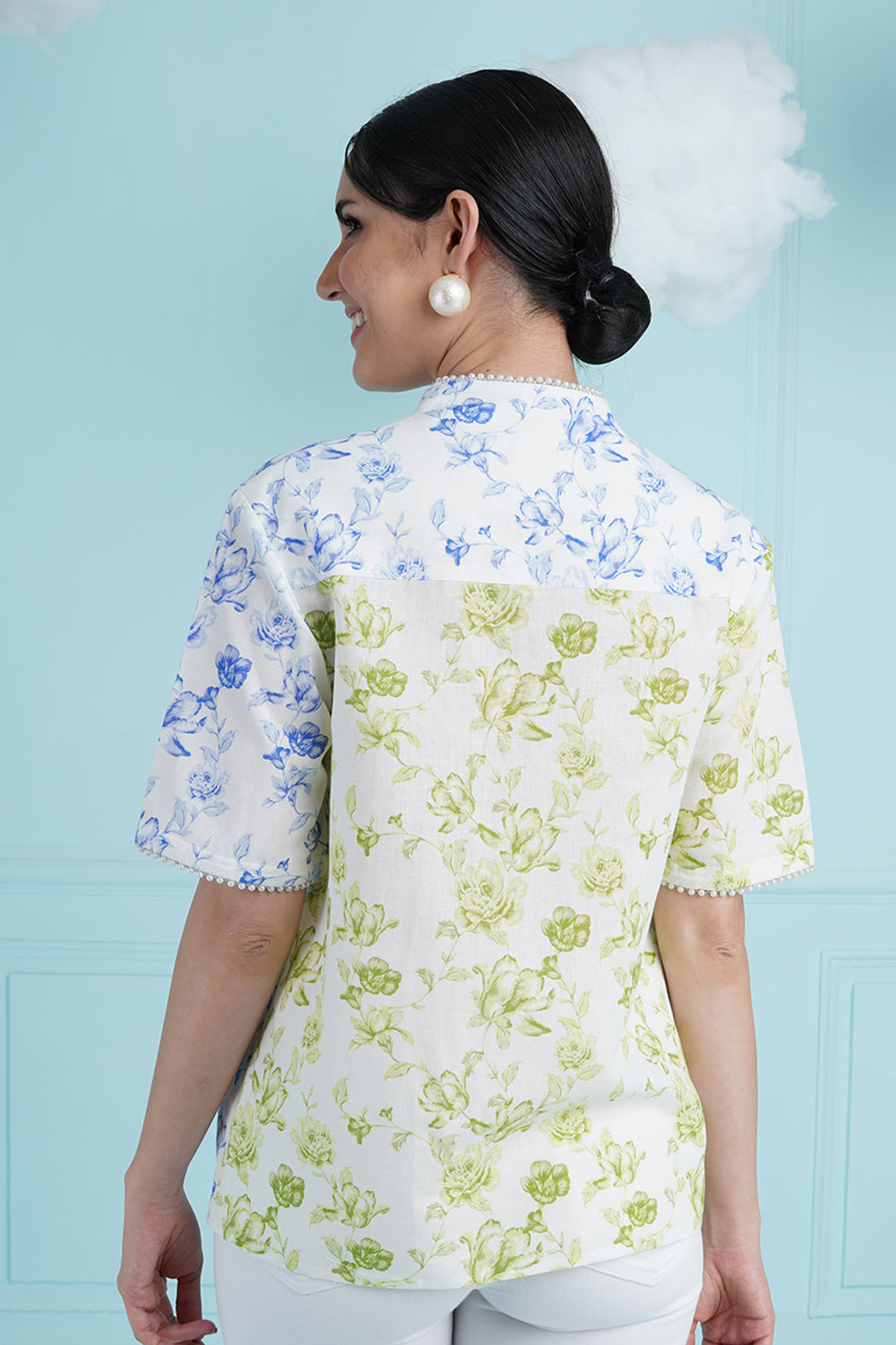 Miami Top- Blue And Green