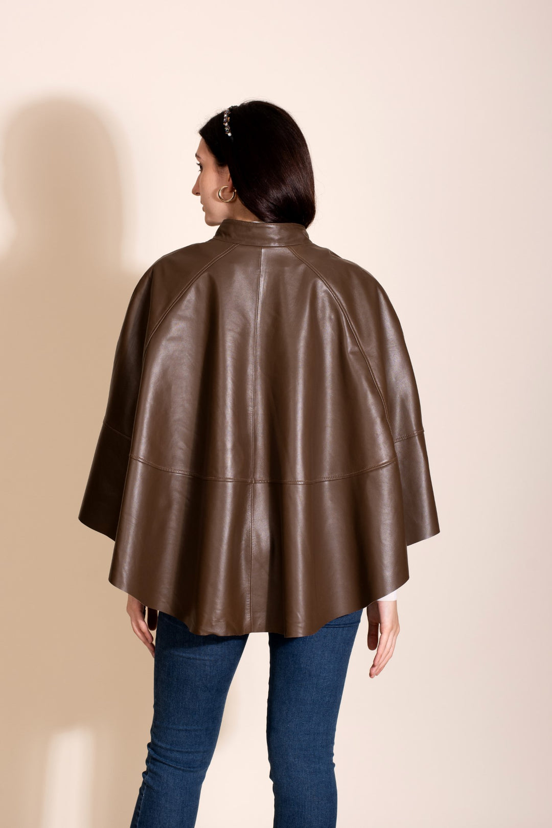 Yaylie's Poncho Jacket - Brown