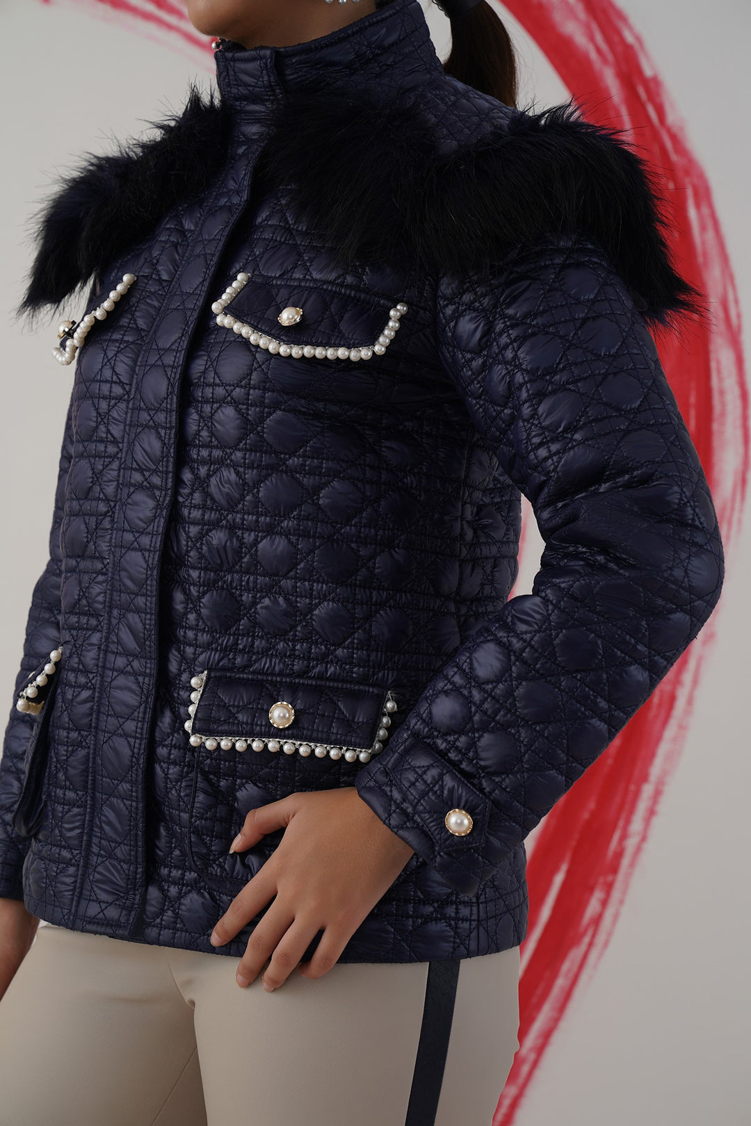 Sharing is caring jacket - navy