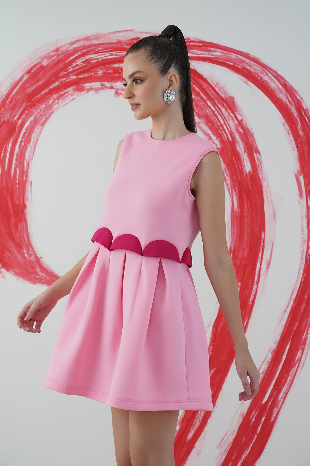Bango dress - pink and baby pink