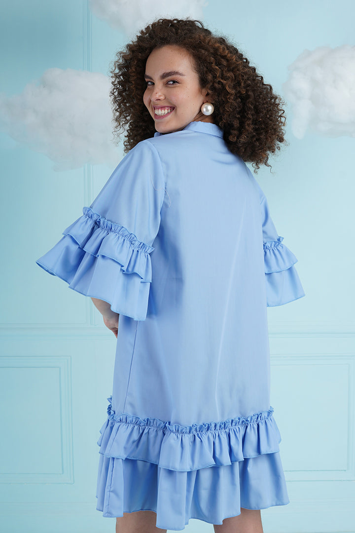 Cha Cha Cha Dress - Blue