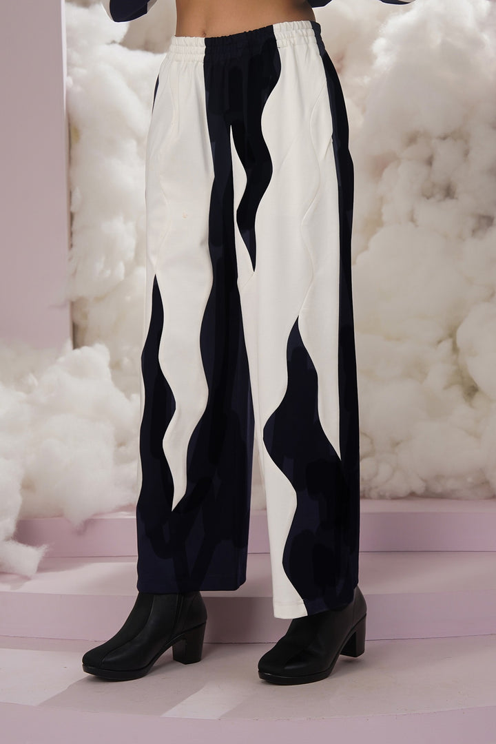 Basket pants- black and white