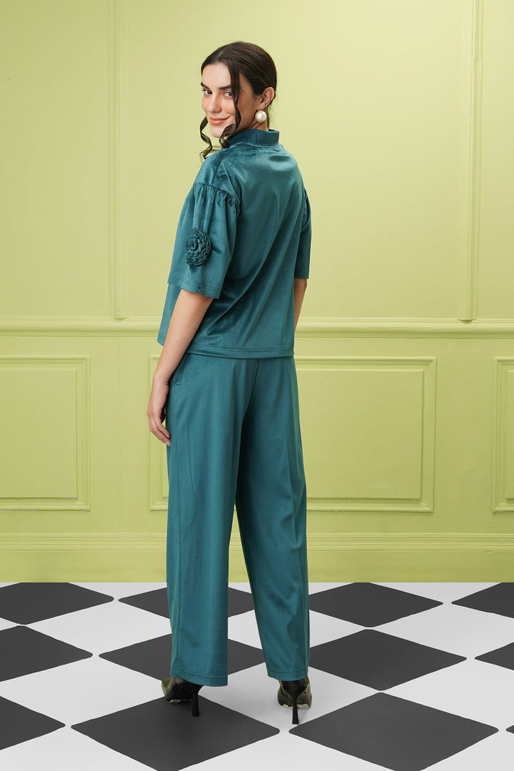 Le Mer Top Jacket Teal