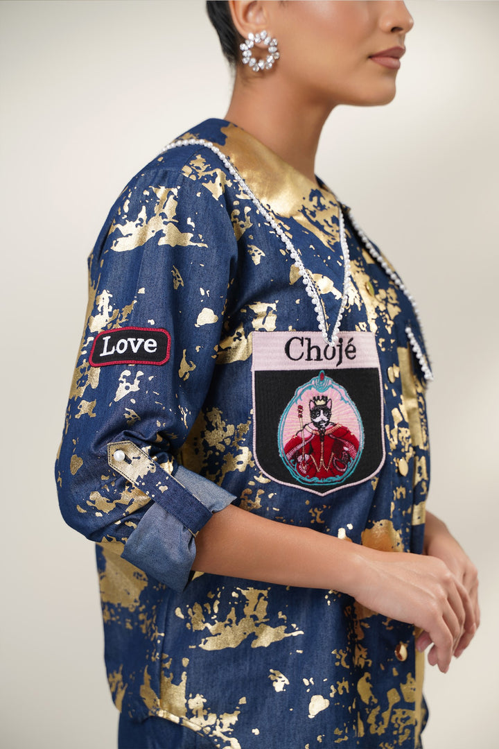 Pingola Shirt- Navy Blue