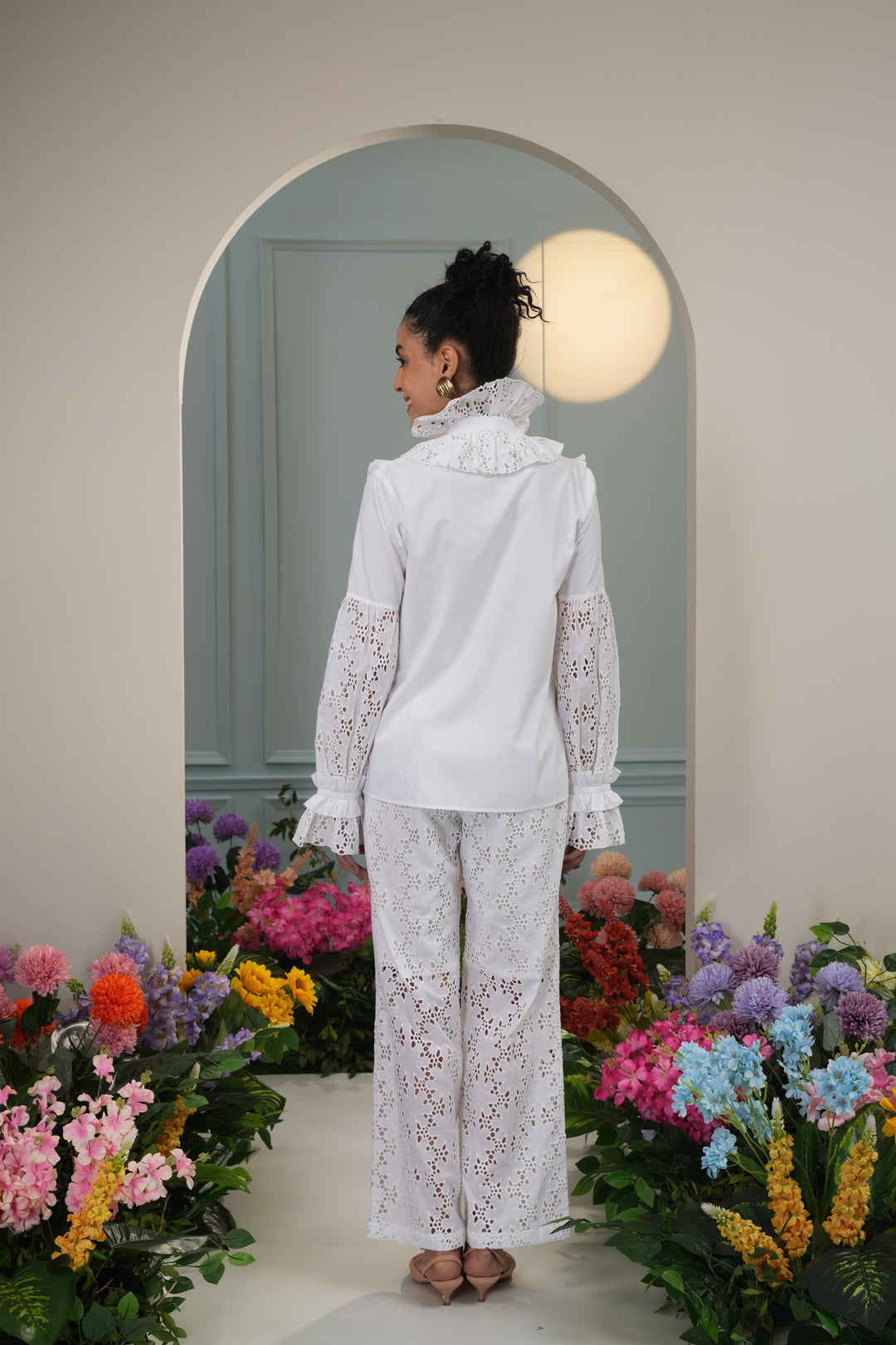 Zig Top - Floral Cut Out