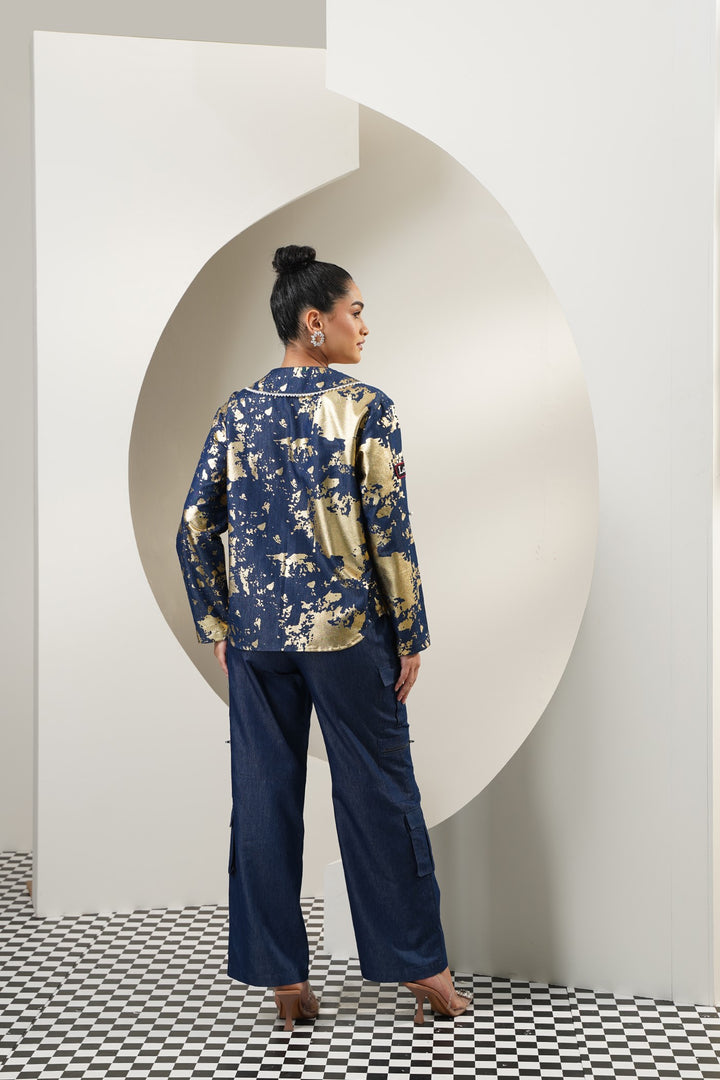 Pingola Shirt- Navy Blue