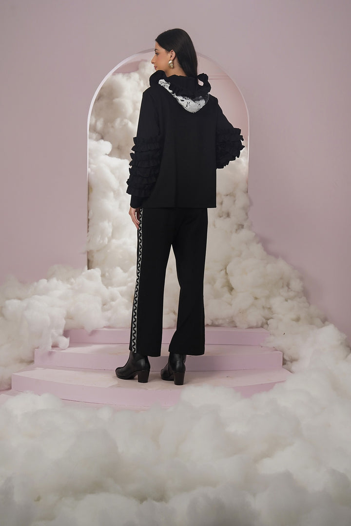 what plan hoodie - Black