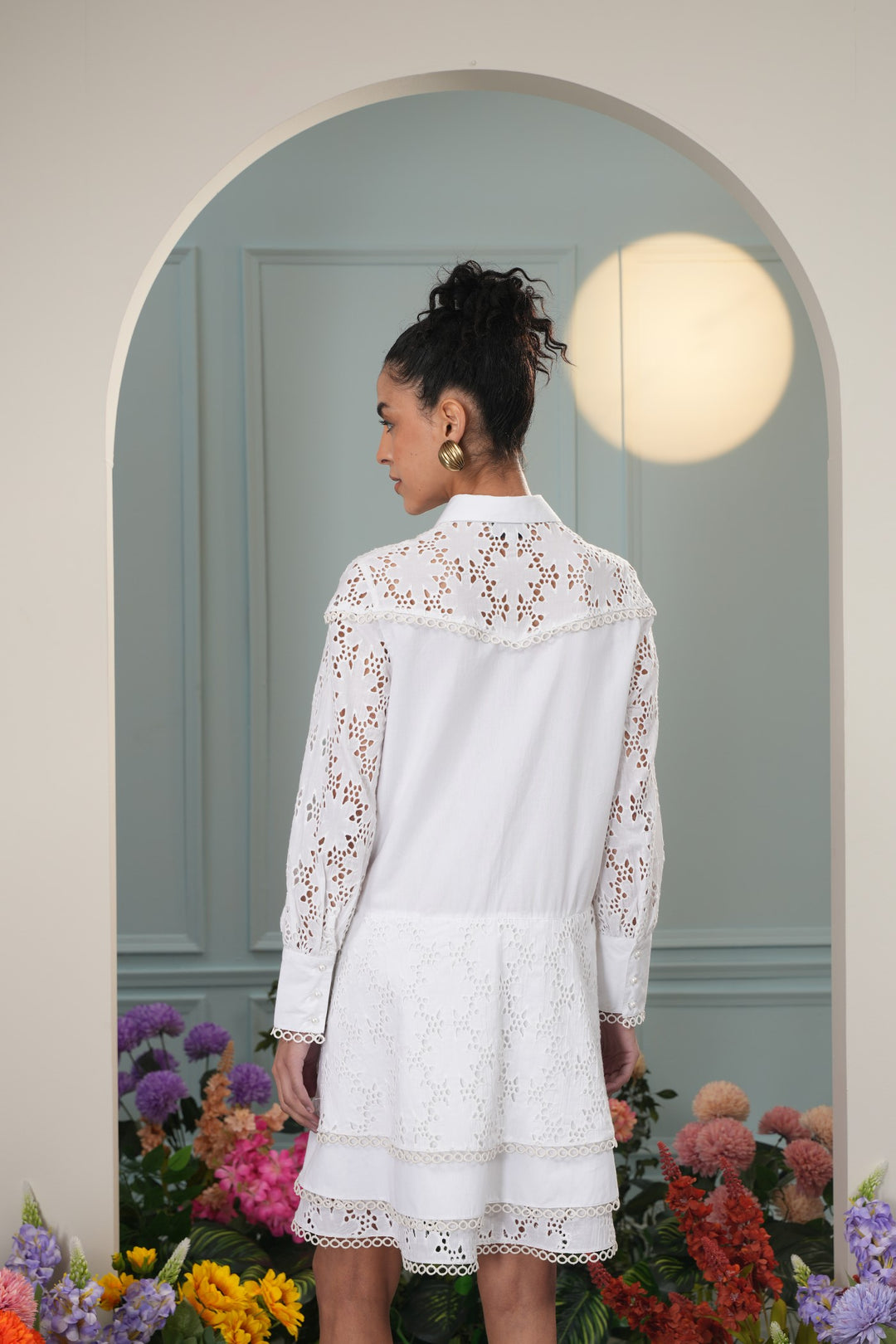 Baby Boo Dress - Floral Cut Out