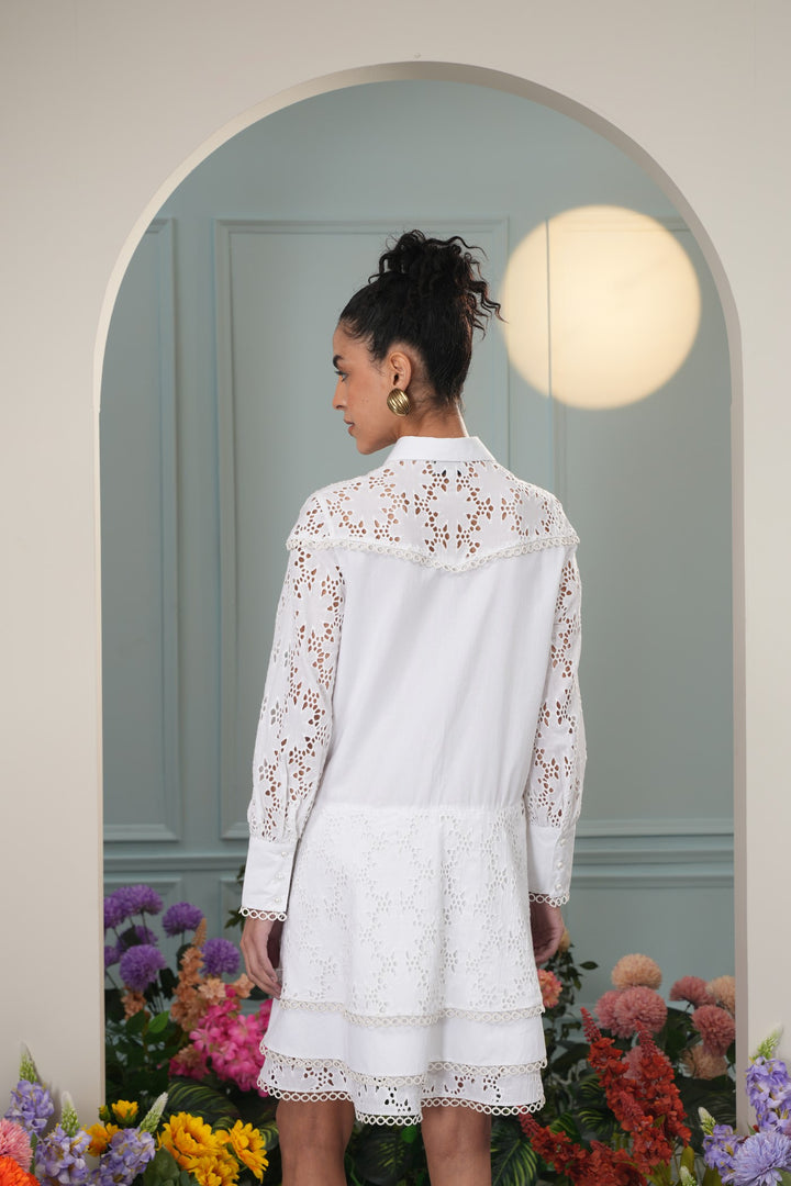 Baby Boo Dress - Floral Cut Out