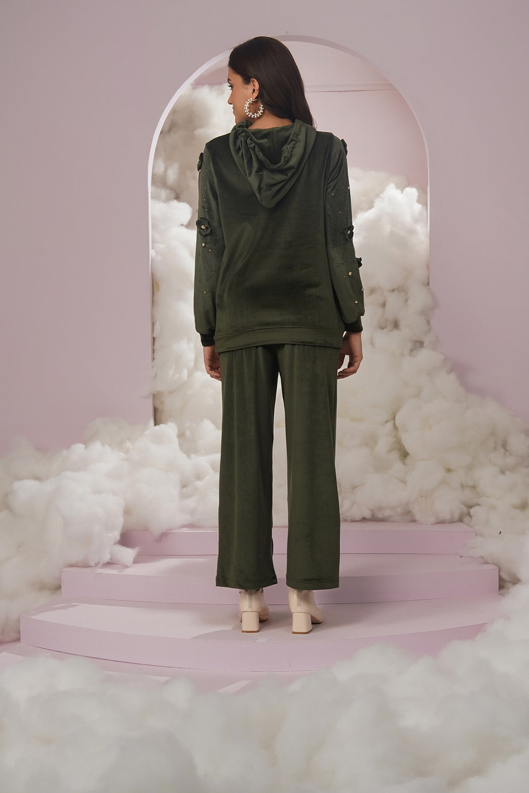 cozy up hoodie -olive