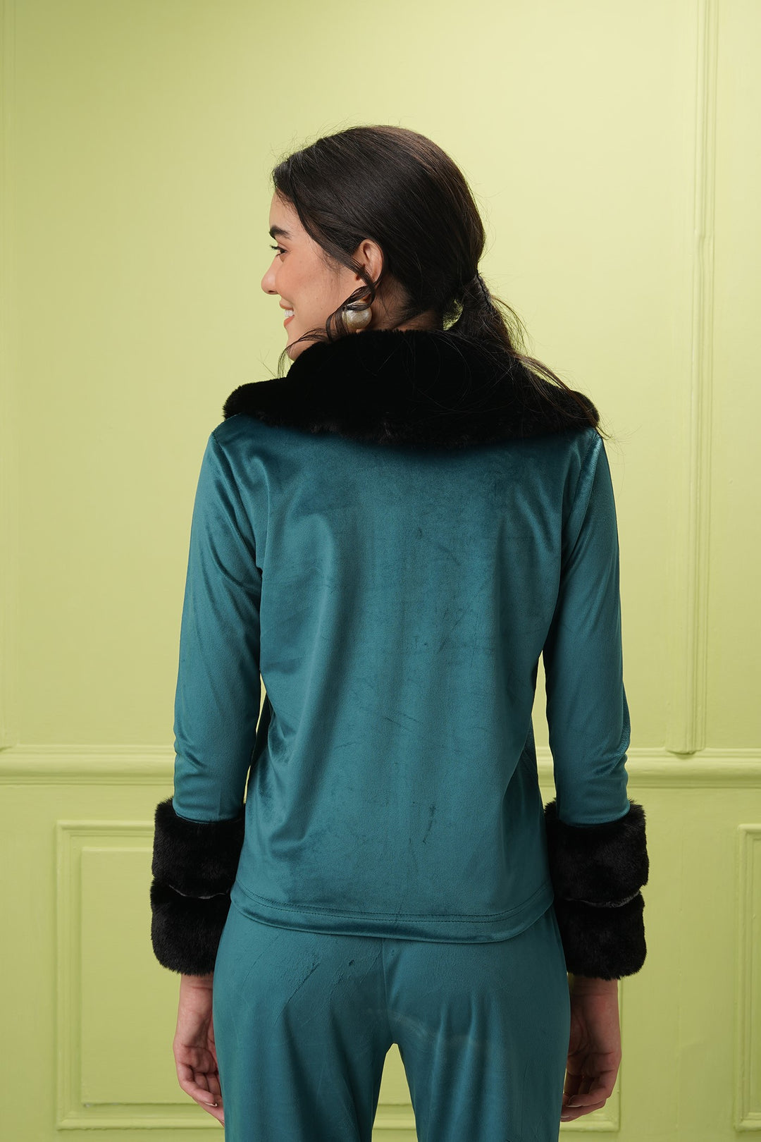 Macarena Top - Teal Blue