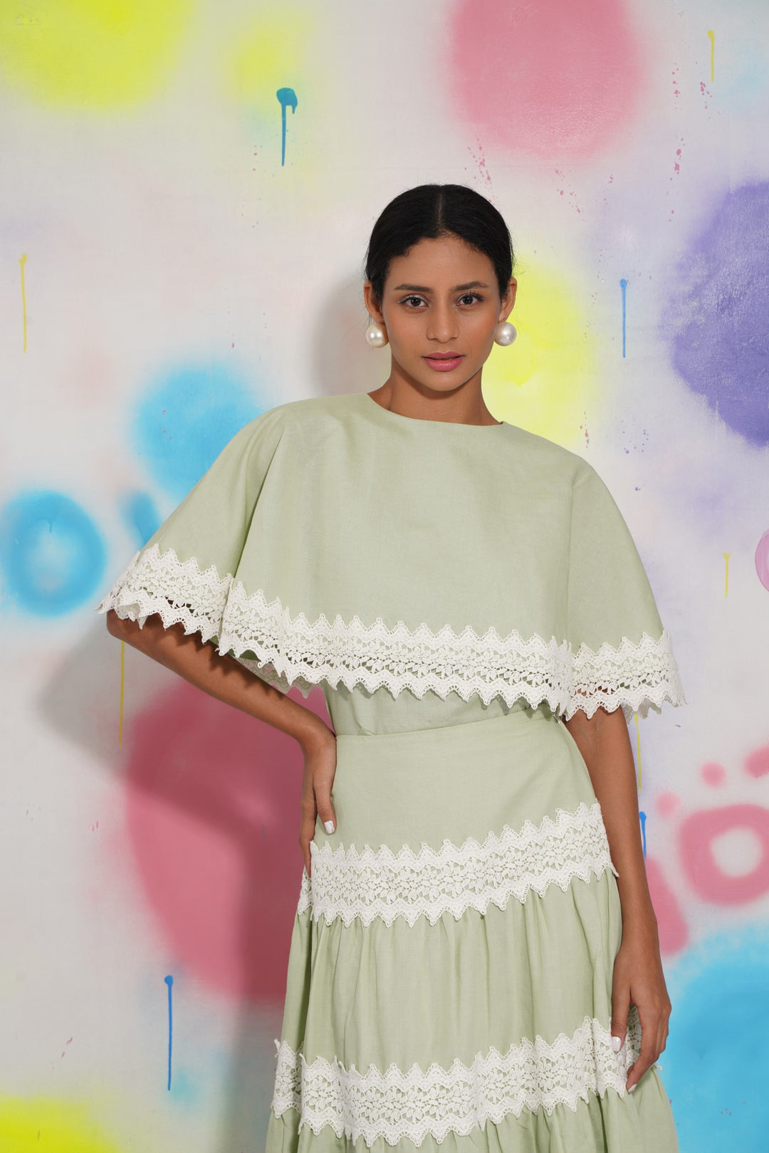 Paris Top -Pistachio