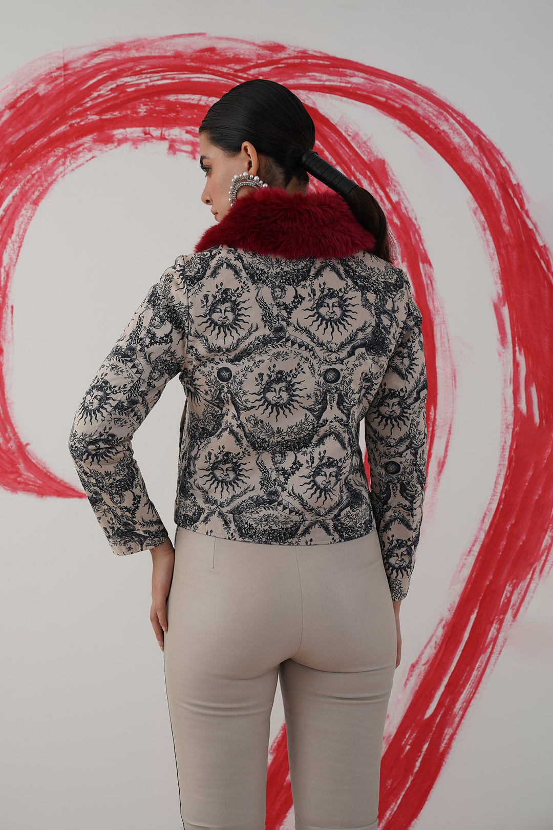 double trouble jacket maroon