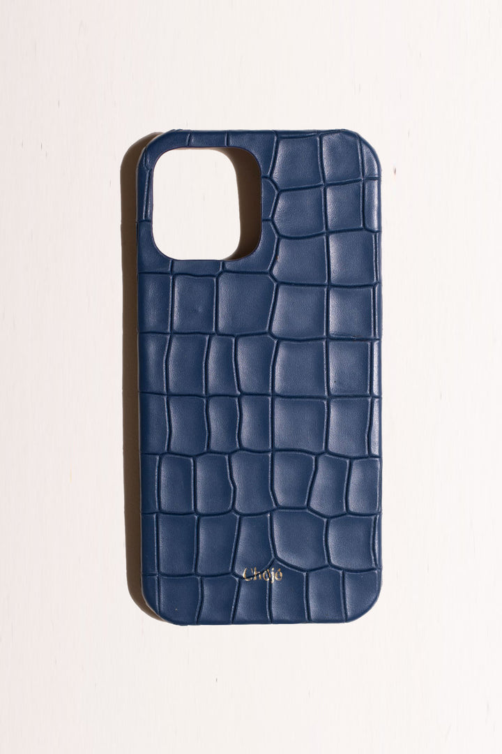 Tuahra Mobile Cover - Blue Croco