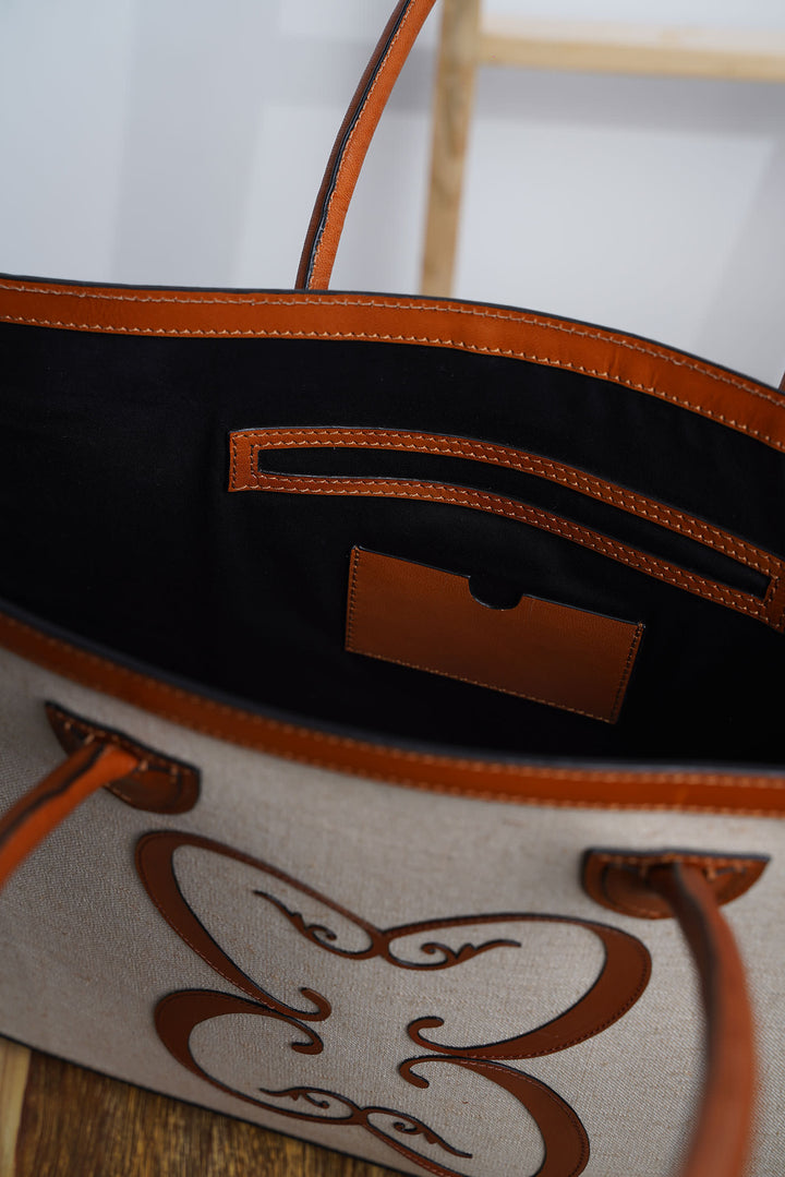 Bora Book Tote - Natural