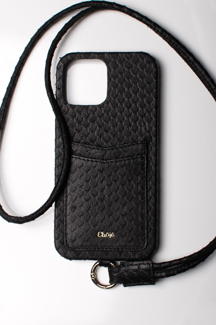Soleil Mobile Cover -  Black Scaled