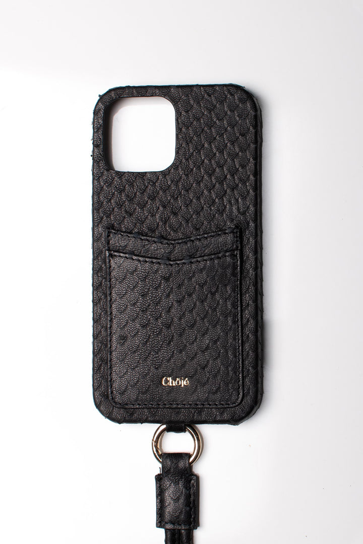 Soleil Mobile Cover -  Black Scaled