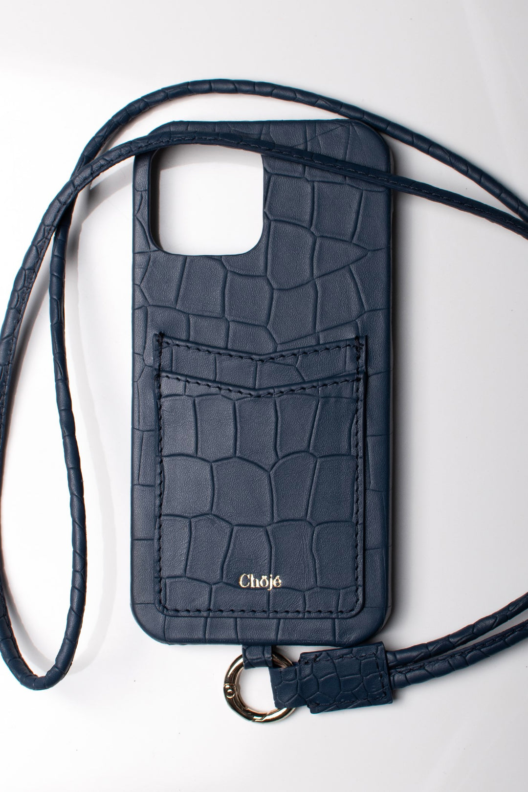 Soleil Mobile Cover -  Blue Croco