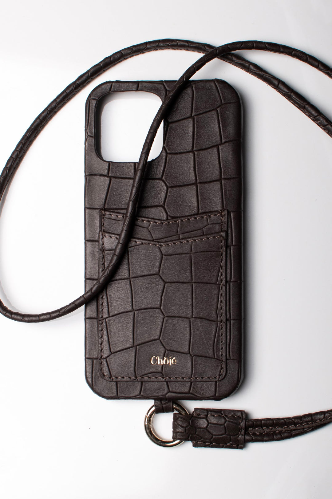 Soleil Mobile Cover - Brown Croco