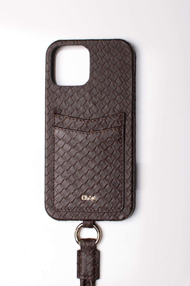 Soleil Mobile Cover - Brown Scaled