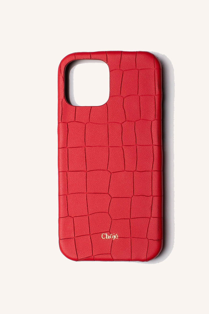 Tuahra Mobile Cover - Red Croco