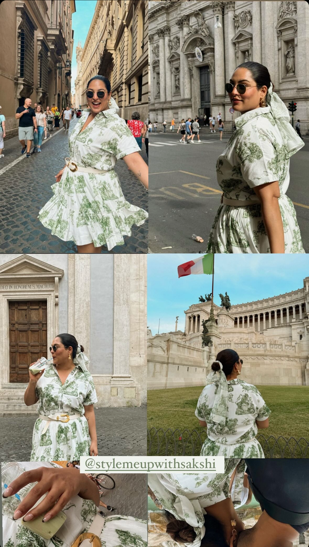 J'adore Skirt- Mini Green Toile