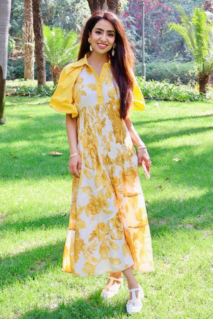 Muskan Sethi In alba dress - yellow